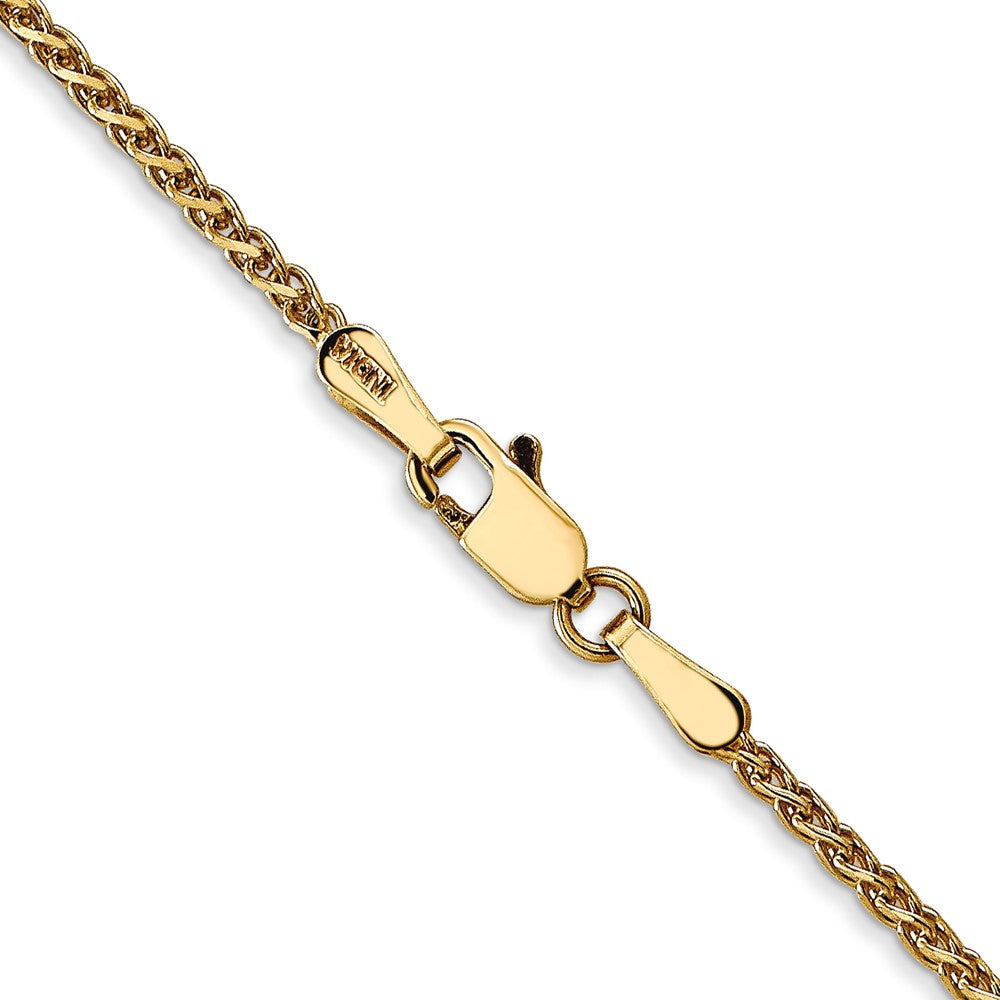 14K 26 inch 1.7mm Diamond-cut Spiga with Lobster Clasp Chain