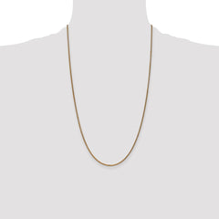 14K 26 inch 1.7mm Diamond-cut Spiga with Lobster Clasp Chain