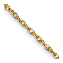 14K 22 inch 1.3 Heavy Baby Rope with Lobster Clasp Chain