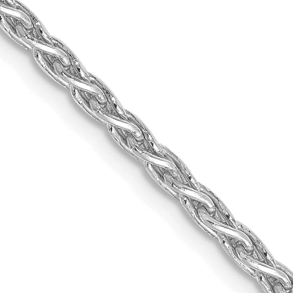 14K White Gold 16 inch 2.25mm Parisian Wheat with Lobster Clasp Chain
