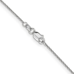 14K White Gold 22 inch .9mm Cable with Lobster Clasp Chain