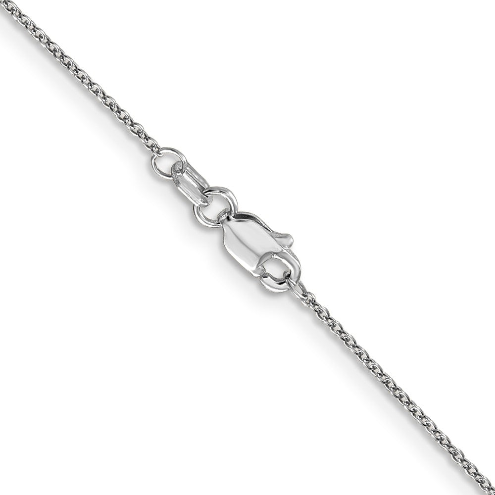 14K White Gold 16 inch .9mm Cable with Lobster Clasp Chain