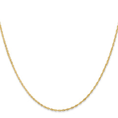 14K 16 inch 1.10mm Singapore with Spring Ring Clasp Chain