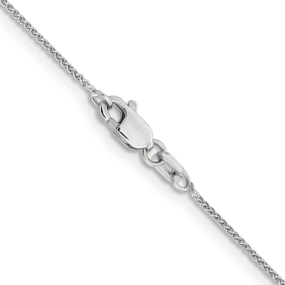 14K White Gold 18 inch .85mm Spiga with Lobster Clasp Chain