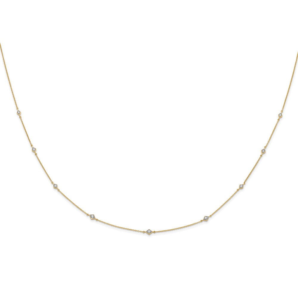 14k Diamond Multi Station Necklace