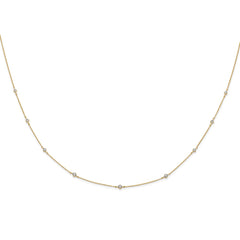 14k Diamond Multi Station Necklace