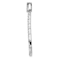 14k White Gold 1/2ct. Diamond Teardrop Pendant