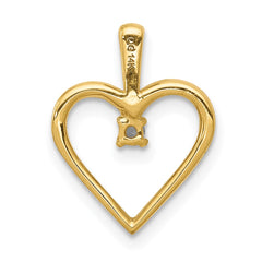 14k Heart Pendant Mounting - 8