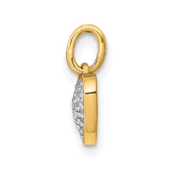 14k 1/10ct. Diamond Heart Pendant - 3