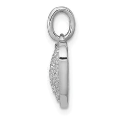 14k White Gold 1/2ct. Diamond Heart Pendant - 2