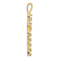 14k Latin Cross Pendant Mounting