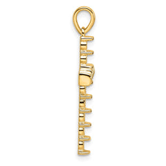 14k Latin Cross Pendant Mounting - 2