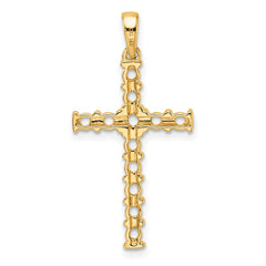 14k Latin Cross Pendant Mounting - 2
