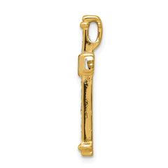 14k AA 3/8ct. Diamond Latin Cross Chain Slide