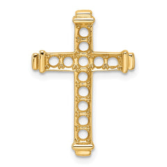 14k Latin Cross Chain Slide Mounting