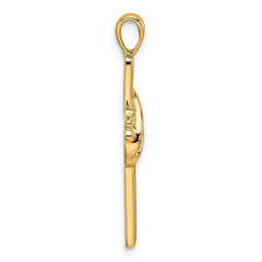 14k Cross Pendant Mounting - 3