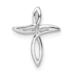 14k White Gold Cross Pendant Mounting - 3