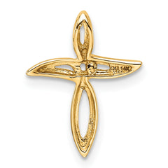 14k Diamond Cross Pendant Mounting