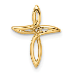 14k Diamond Cross Pendant Mounting - 3