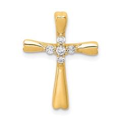 14k Diamond Cross Slide Pendant - 3