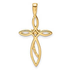 14k Cross Pendant Mounting - 4