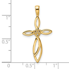 14k Cross Pendant Mounting - 4