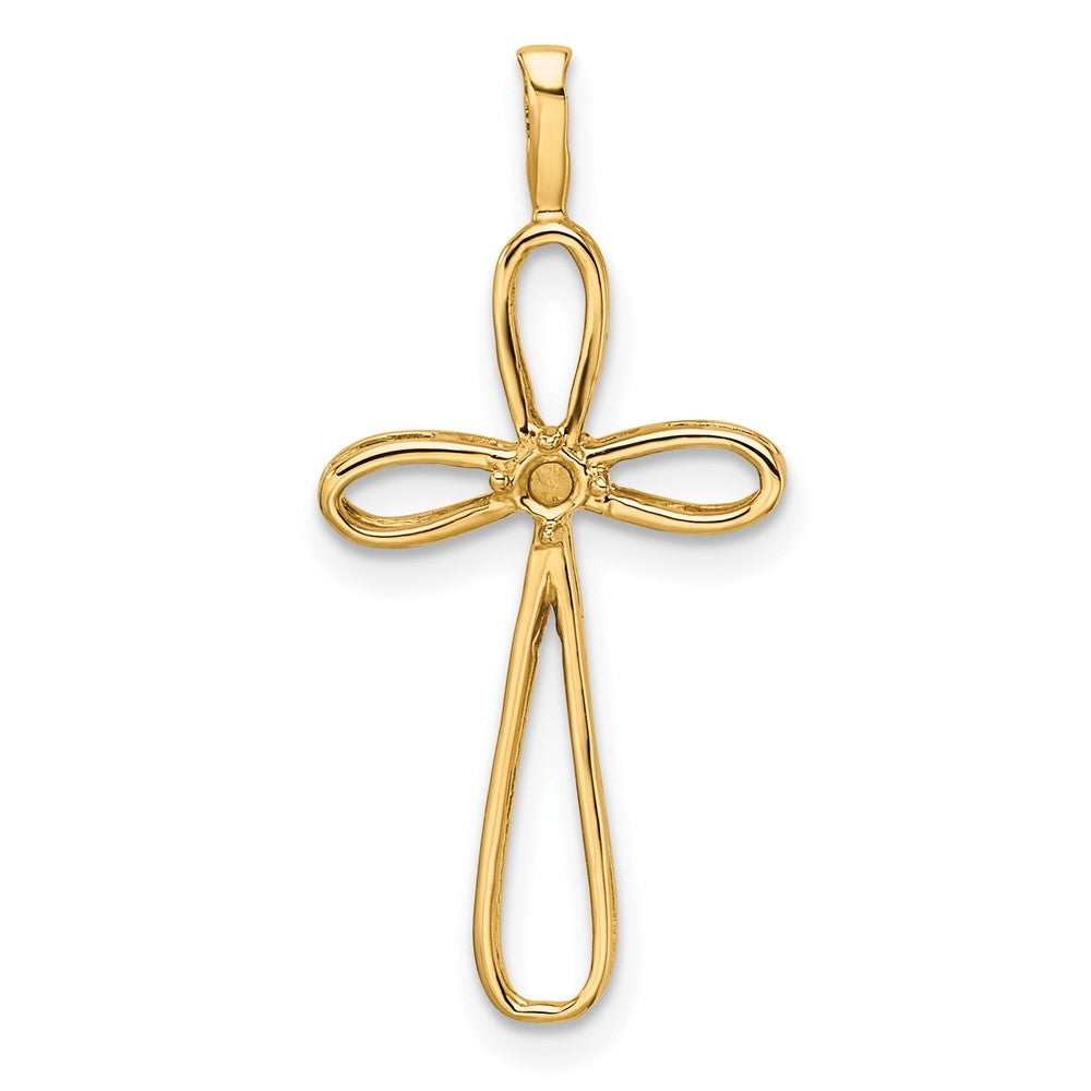 14k Cross Pendant Mounting - 5