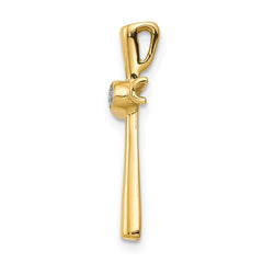 14k AA Diamond Cross Pendant - 9