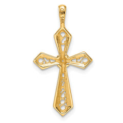 14k Passion Cross Pendant Mounting - 2