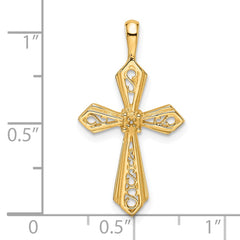 14k Passion Cross Pendant Mounting - 2