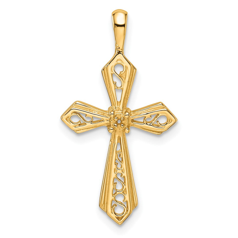 14k Passion Cross Pendant Mounting - 2