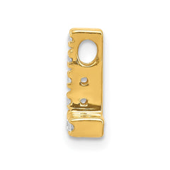 14K  Diamond Letter L Initial Charm