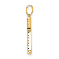 14K Diamond Letter K Initial Pendant