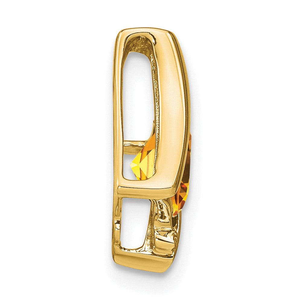 14k Citrine and Diamond Pendant - 7