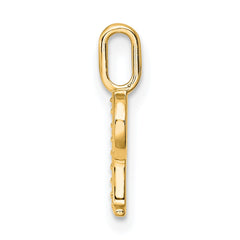 14k Diamond Letter P Initial Pendant