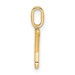 14k Diamond Letter Y Initial Pendant