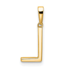 14K Diamond Letter L Initial Pendant - 2