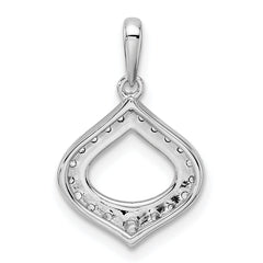14k White Gold 1/4 carat Diamond Vintage Pendant