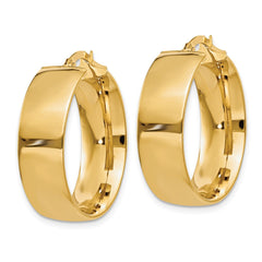 14k 7.75mm Polished Large Hoop Earrings