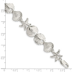 Sterling Silver Seashells Bracelet - 3