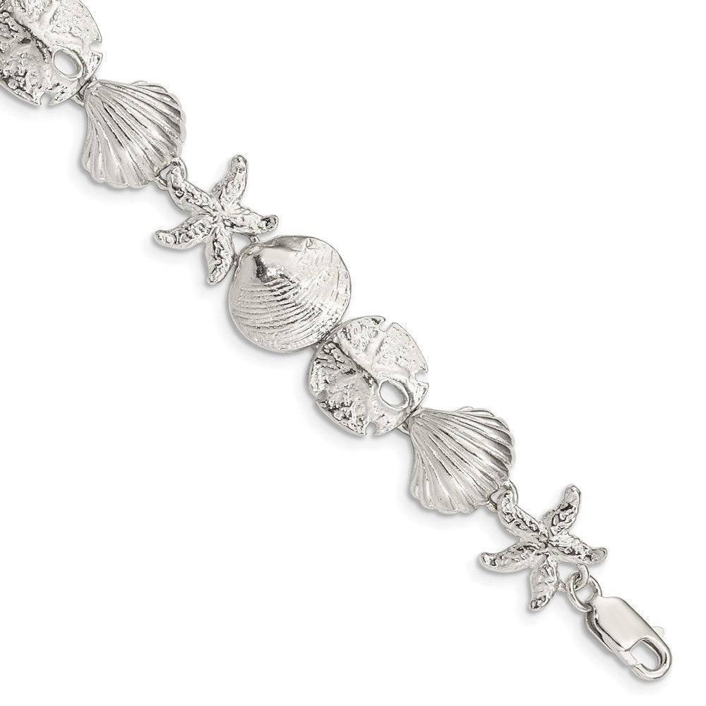 Sterling Silver Seashells Bracelet - 3