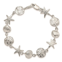 Sterling Silver Seashells Bracelet - 4