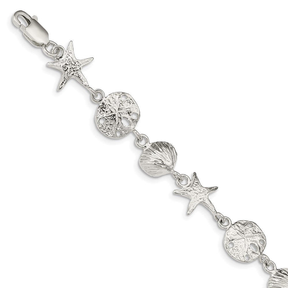 Sterling Silver Seashells Bracelet - 4