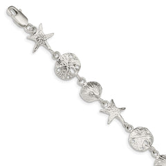 Sterling Silver Seashells Bracelet - 4