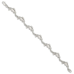 Sterling Silver Dolphins Bracelet - 2