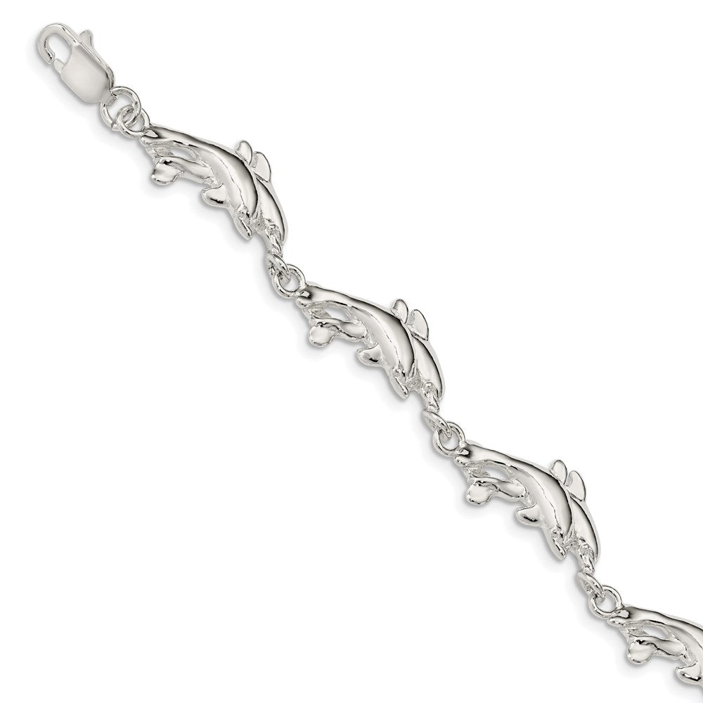 Sterling Silver Dolphins Bracelet - 2