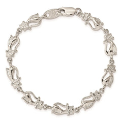 Sterling Silver Cats Bracelet - 2