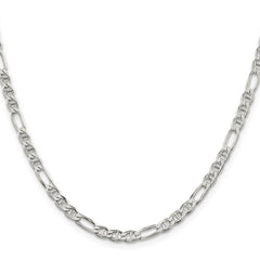 Sterling Silver 3.75mm Figaro Anchor Chain