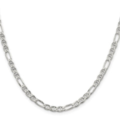 Sterling Silver 3.75mm Figaro Anchor Chain - 10