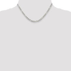 Sterling Silver 3.75mm Figaro Anchor Chain - 10